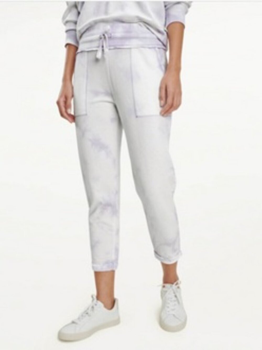 NWT Splendid Womens Burst Tie Dye Jogger Relaxed Fit Lavender - Size S